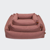 Dog Bed Sleepy Linen-Mix Faded Rose Mélange