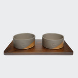 Set Futterstation Mauro Mud-Ginger