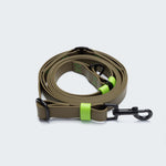 Detail of Dog Hands Free Leash Biothane Olive