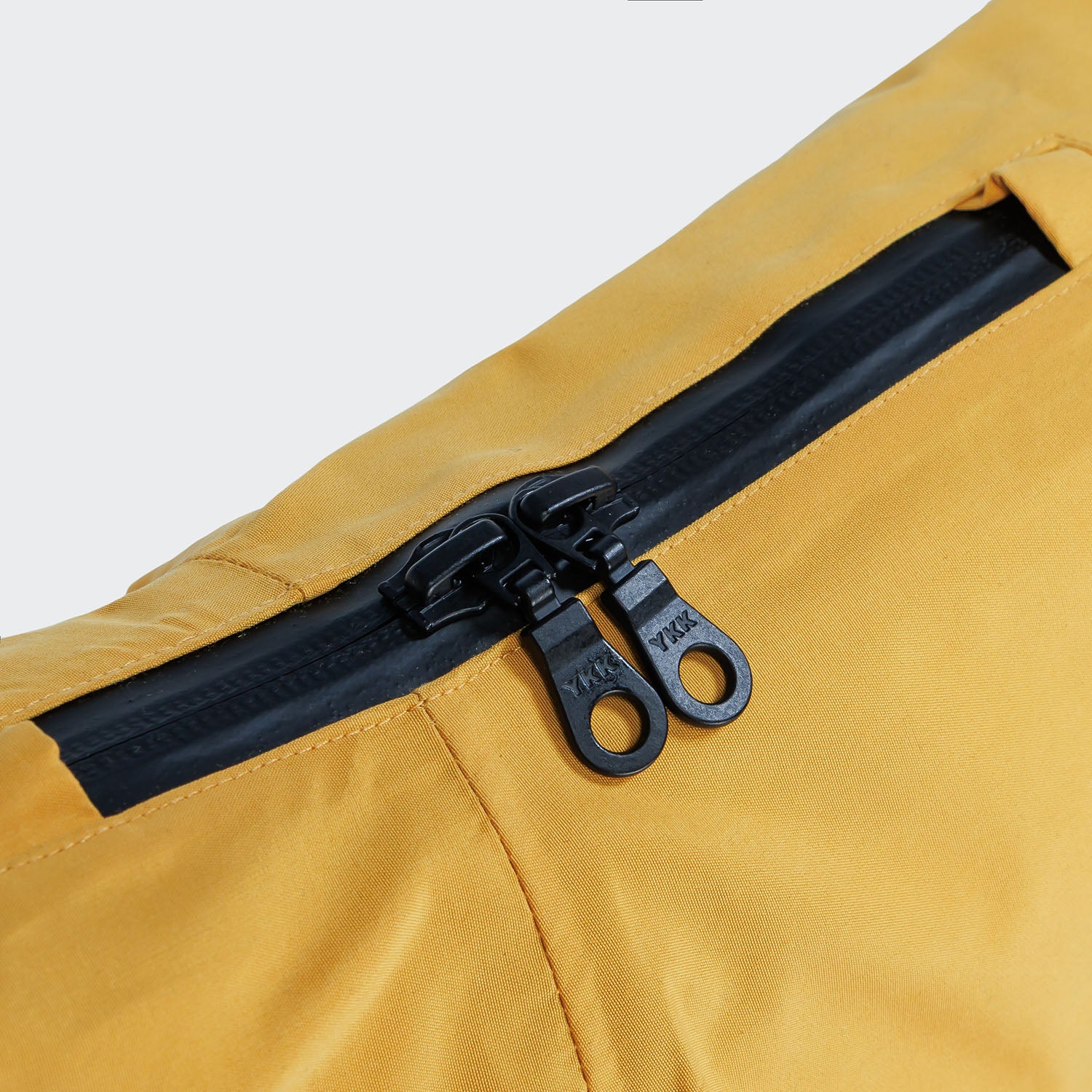Detail image of dog raincoat in yellow