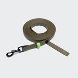 Long Line Dog Leash BioThane Ipanema Olive-Neongreen