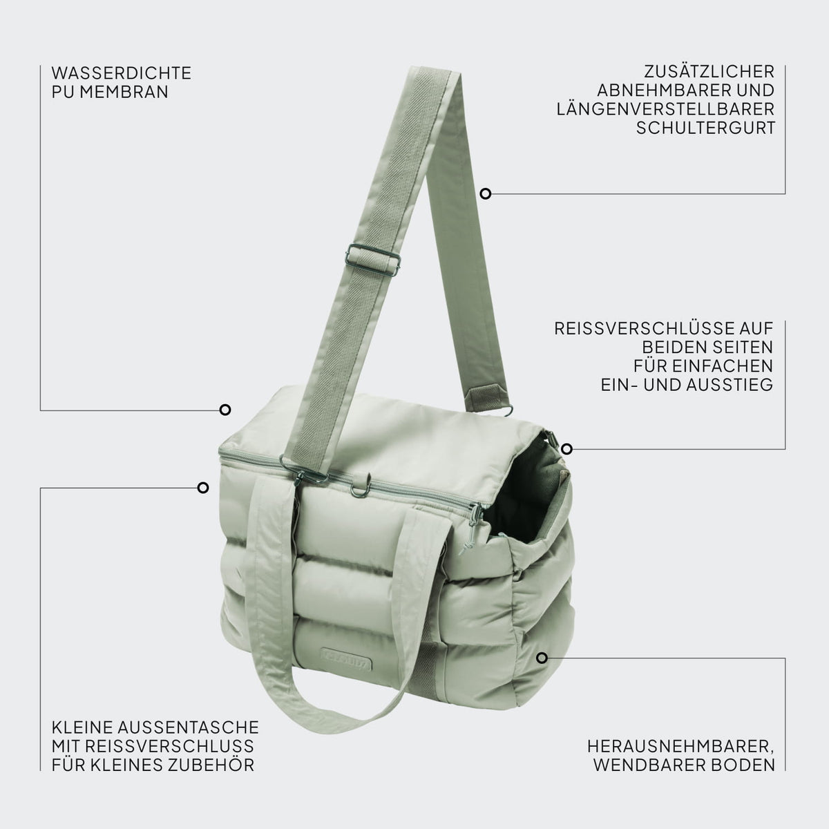 Hundetasche Montreal 2.0 Dusty Mint