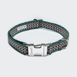 Veganes Hundehalsband im Häkellook in grün